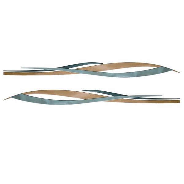 Larson Boat Graphic Decals 8636-0457 Green Gold Stickers by Larson