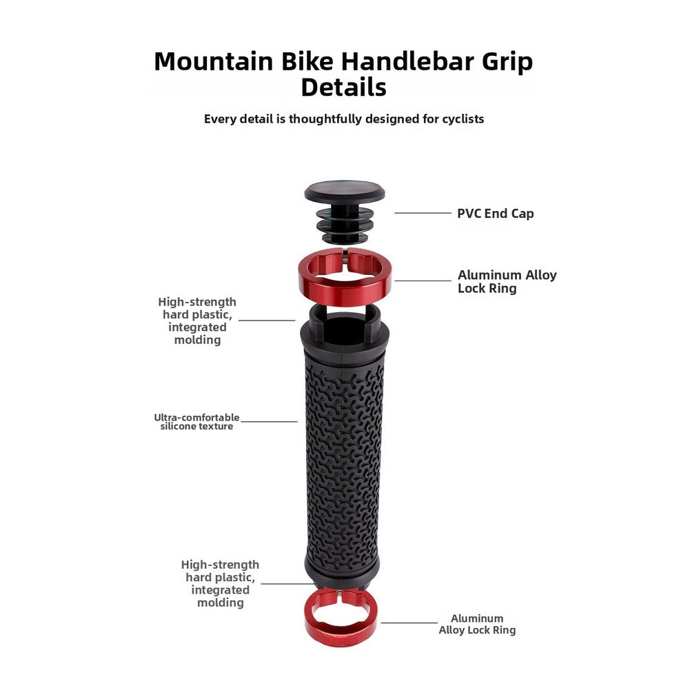 Silicone Handlebar Grips for MTB 3.3cm Diameter
