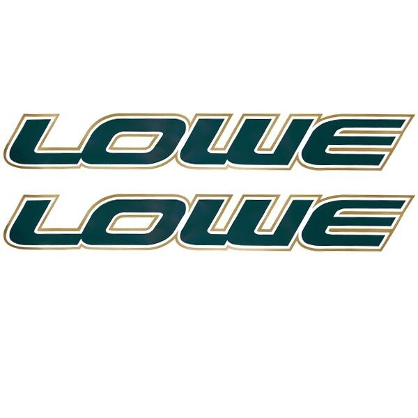 Brand Decal Lowe Boat Green Gold Logo by Lowe