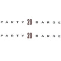 Sun Tracker Boat Brand Decal 145474 | Party Barge 20 Sticker (Pair)Ope