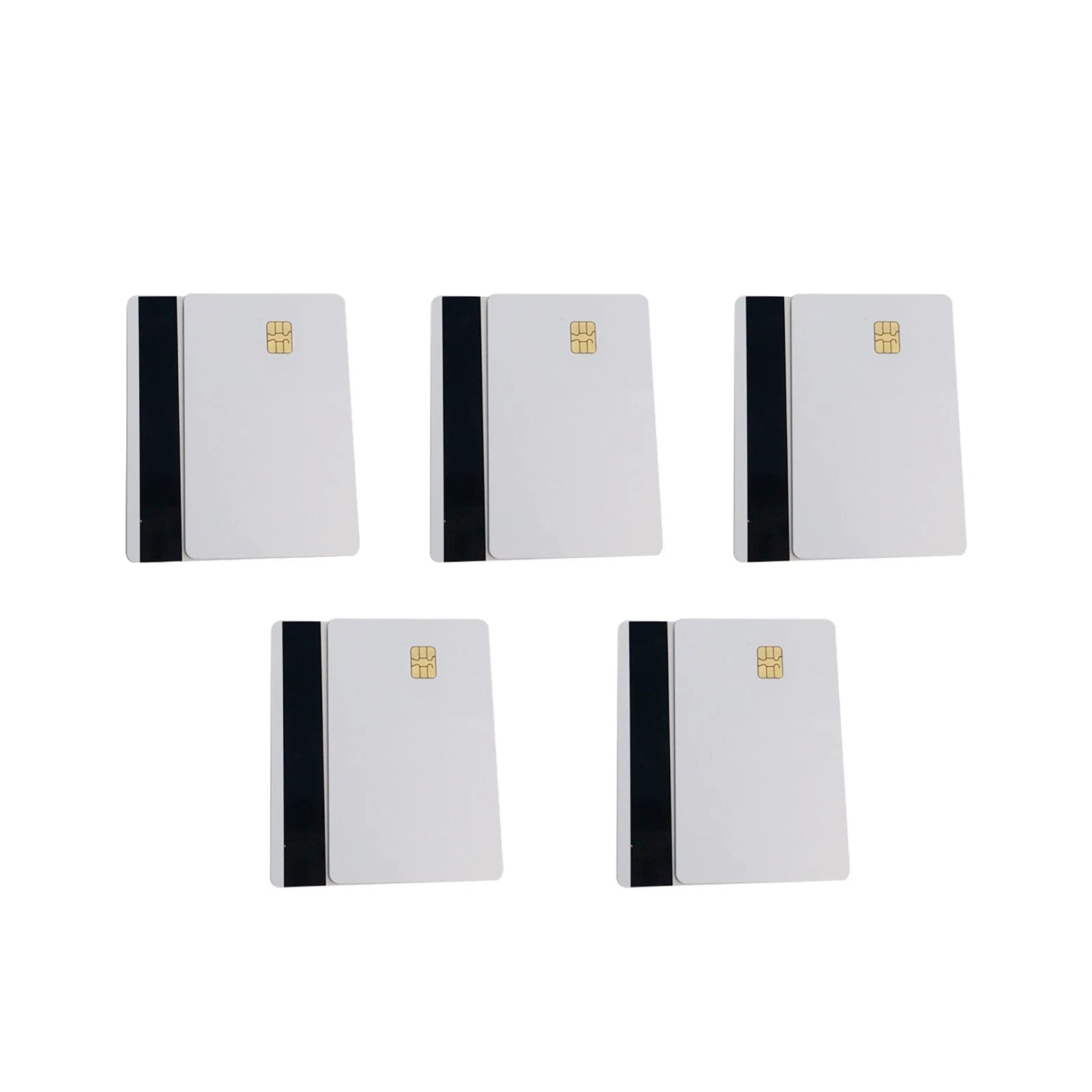 10* Blank Smart Card Sle4442 Chip W/ Magnetic Strip Hico 3 Track