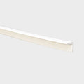 Boat Angled Molding 1 x 1 Inch White Plastic