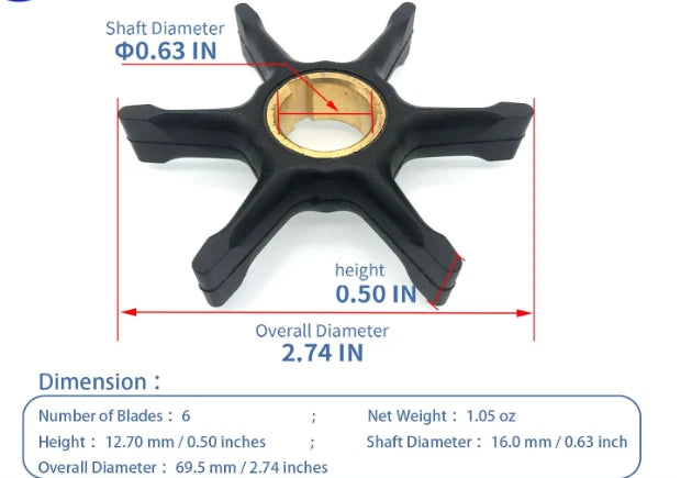 Impeller – Johnson Evinrude 25-40HP Outboard