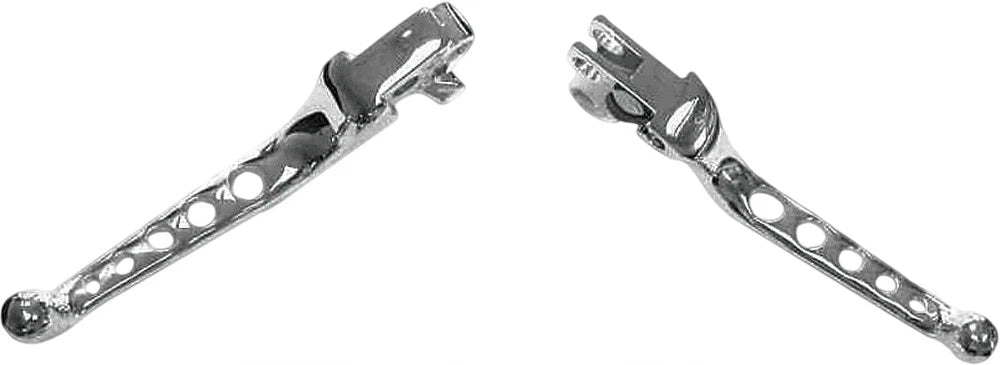 Harddrive Chrome Brake & Clutch Lever Set For Harley Big Twin