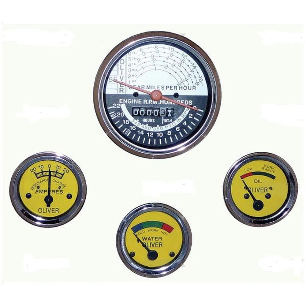 100575a New Tach Oil Water Amp Instrument Gauge Kit For Oliver Super