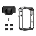 For Dji Osmo 360 Camera Aluminum Rabbit Cage Frame Case+silicone Lens