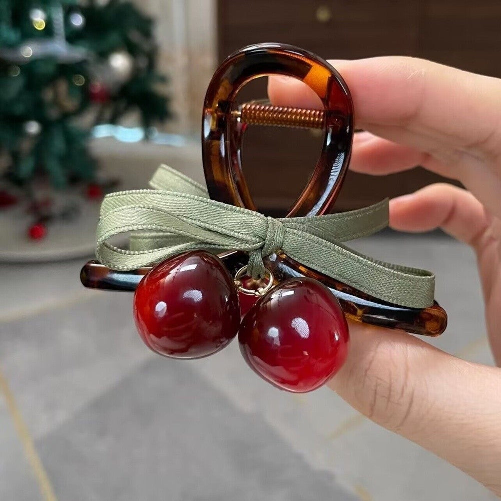 Lightweight Cherry Design Hair Claw Clip