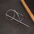 Metal Bun Hairpin Octagram Shape