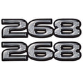 Boat Decals Rinker 268 Captiva Gray Stickers by Rinker