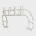 Mako Boat Rod Holder 310835 | 4 Pole White Coated Aluminum