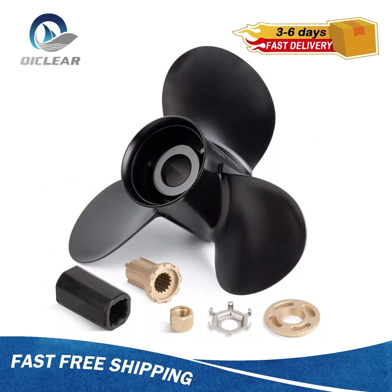 For Mercury 13-3/4x15 Aluminum Outboard Propeller 48-77342a45,