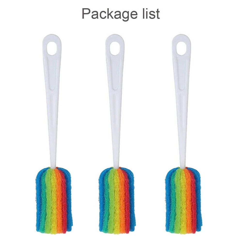 Cleaning Brush Bottle Scrubbers Sponge Cleaner For Coffee Glasses