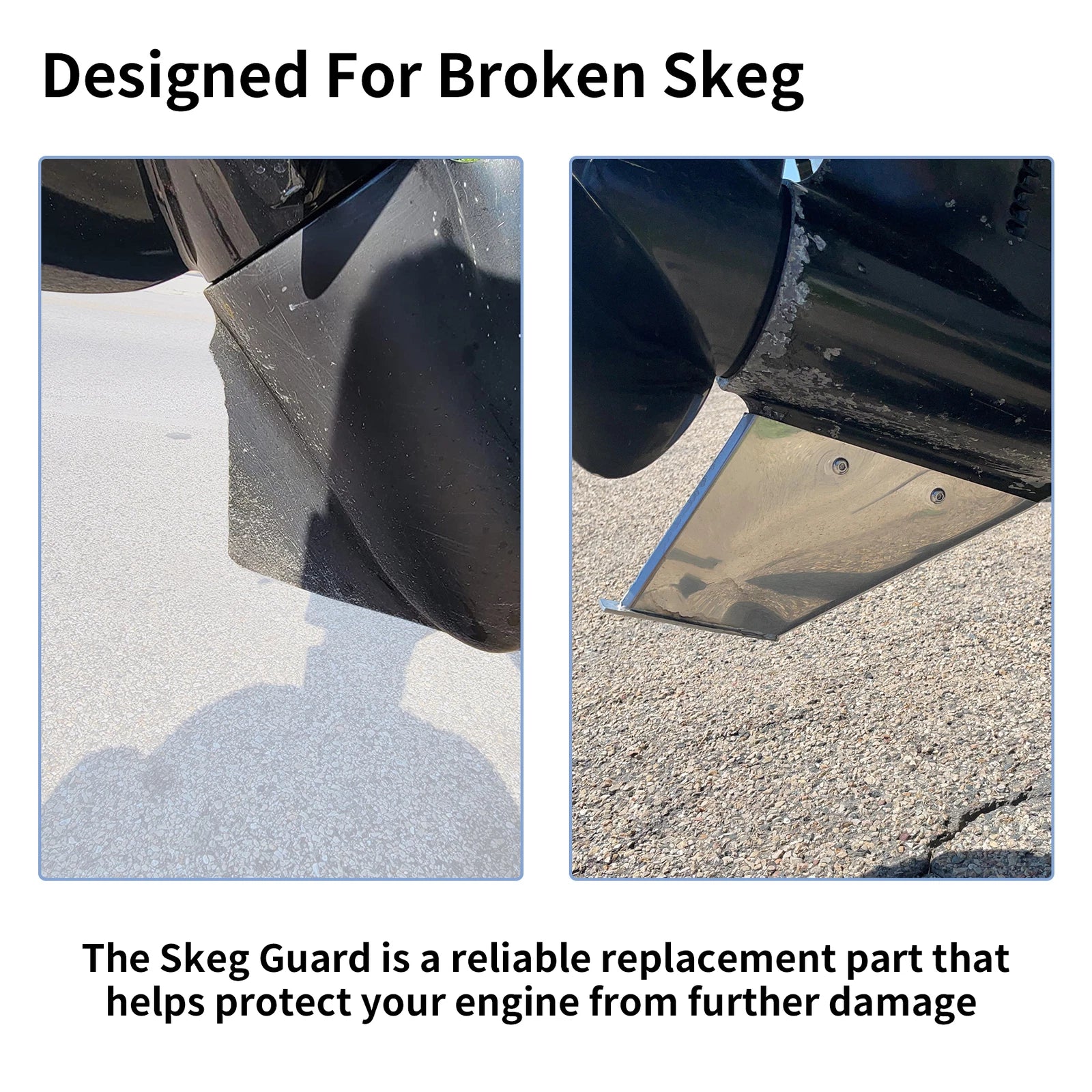 Skeg Guard Safe Protector for Mercury/Suzuki/Yamaha 150-300HP