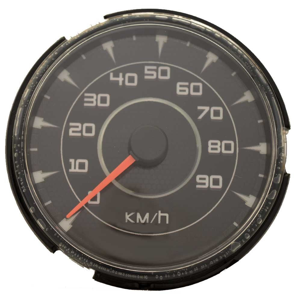 MasterCraft Boat Speedometer Gauge 5008134 Medallion 90 KM/H Black by MasterCraft