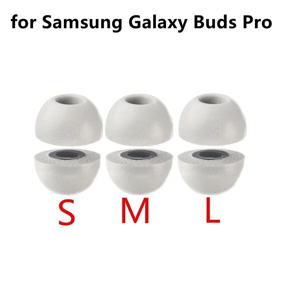 Grey S M L Memory Foam Ear Tips Cover For Galaxy Buds Pro Earbuds