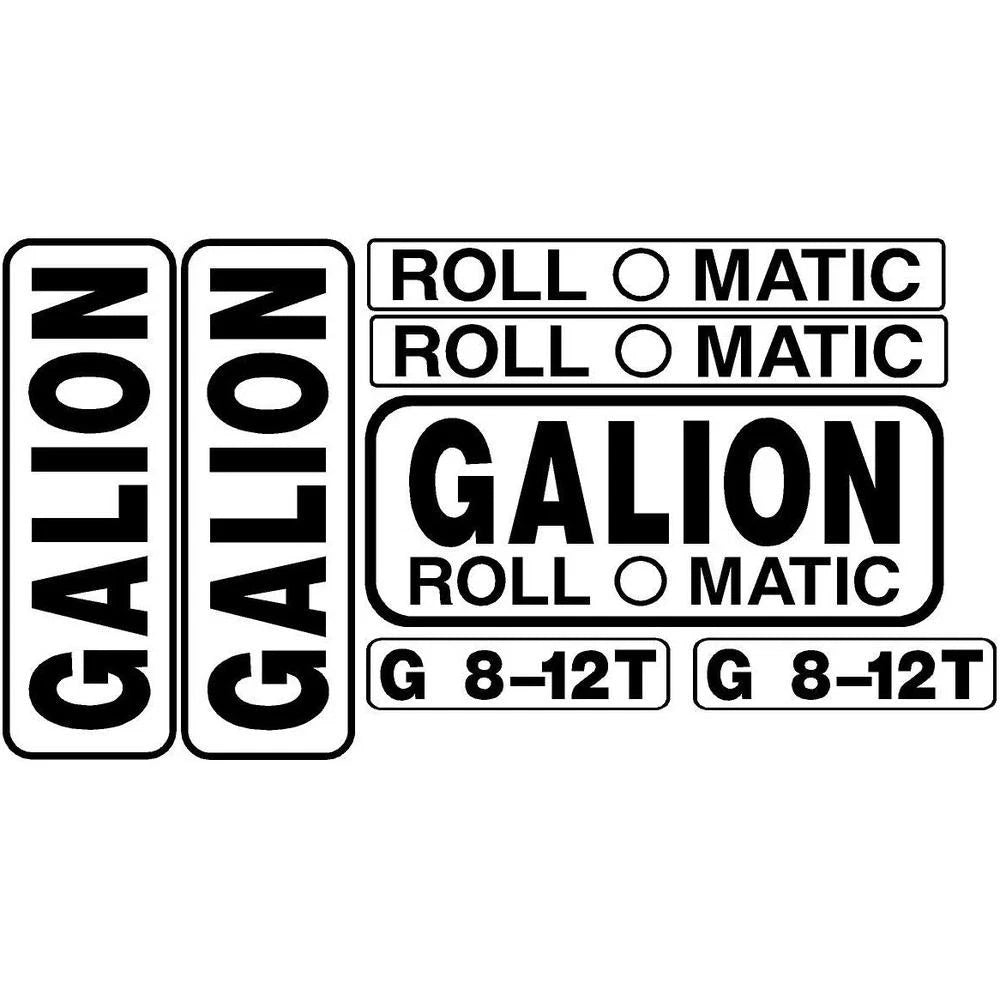 New Decal Set For Galion Model G 8-12t Roll O Matic Machines