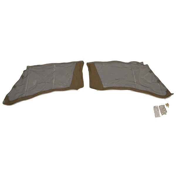 Larson 350 Cabrio Boat Side Camper Curtains | Ameritex Brown (Set Of