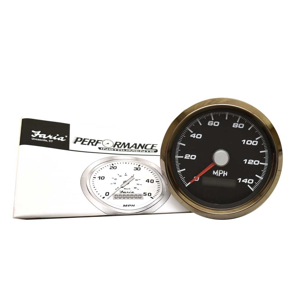Faria Boat Electronic Speedometer Gauge SE0235A 40 MPH by Faria