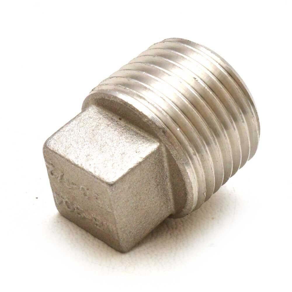 Lund Boat Square Head Plug 2008245 1/2 NPT x 1 Inch Stainless by Lund