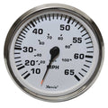 Faria Boat Speedometer Gauge SEK052A | Euro SS White 4 1/4 Inch by Faria