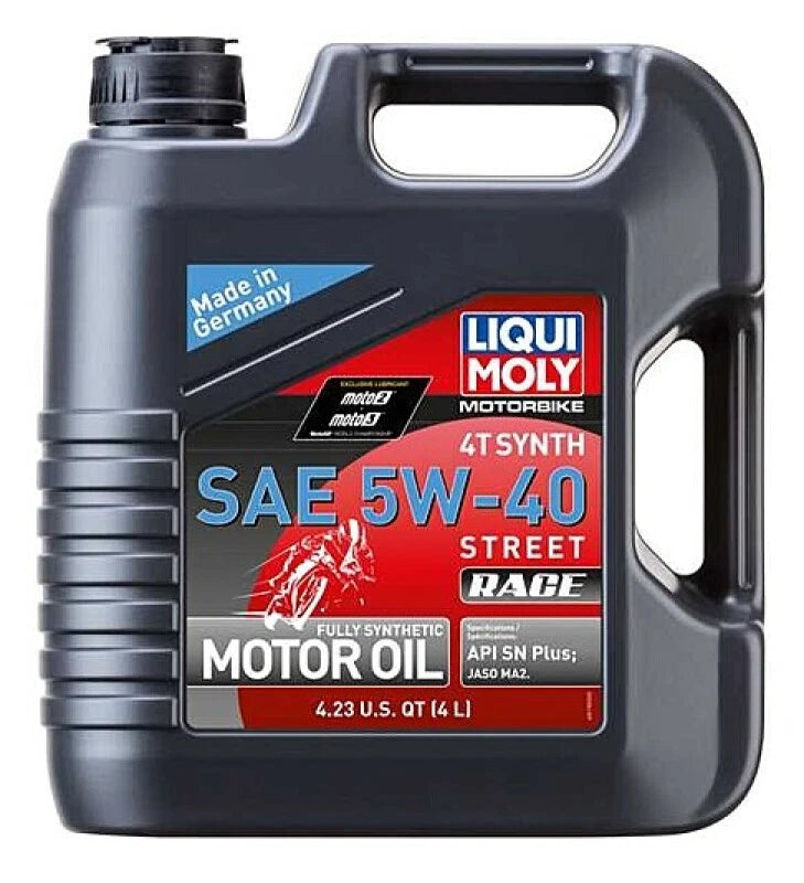 Liqui Moly 4l Motorbike 4t Synth 5w40 Street Race (Case Of 4)