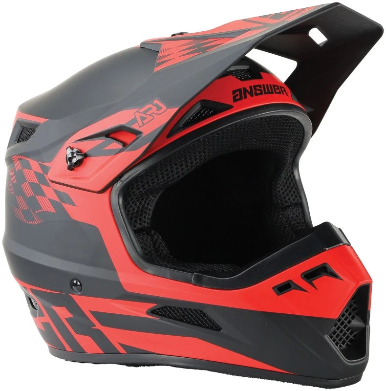 Answer Ar1 Sweep Helmet Black/red Youth - Large