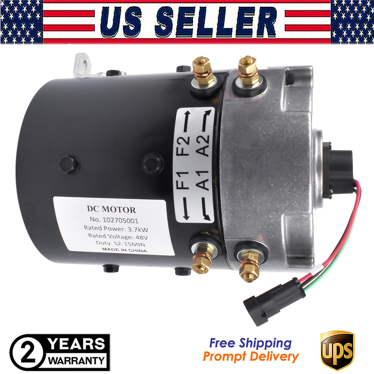 48V Replacement Motor Club Car Golf Cart 1996-Up by Club Car