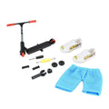 Kids Mini Black Finger Scooter Set With Pants And Shoes Interactive