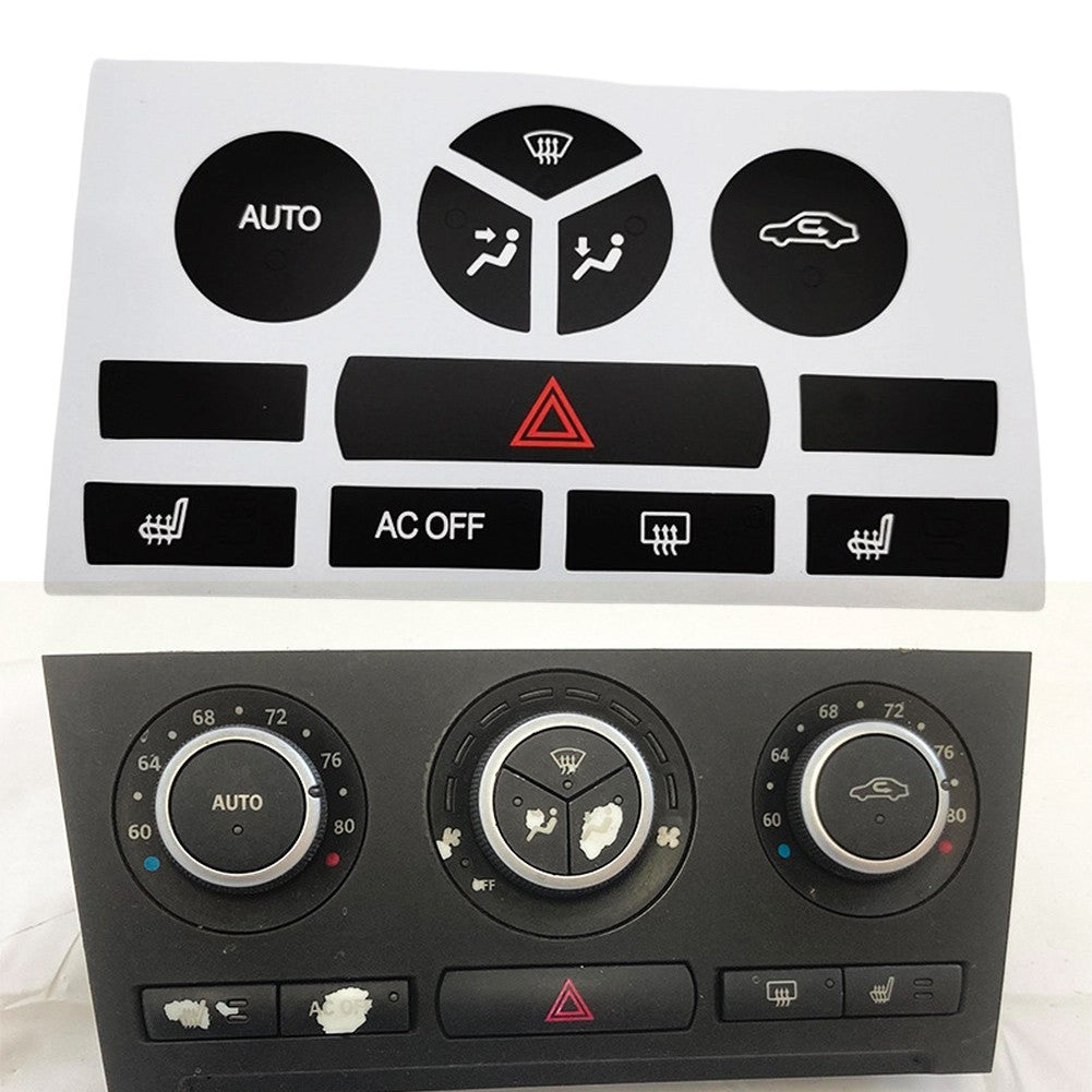 Illuminated Climate Button Decal Precise Fit