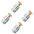 Tire Pressure Monitor Valve, 3 Color Visual Alarm Tire Pressure Caps