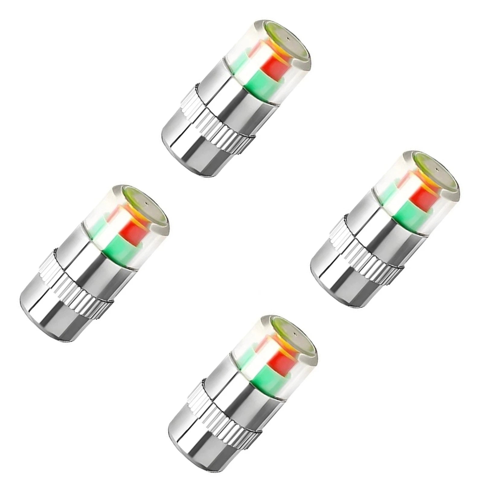 Tire Pressure Monitor Valve, 3 Color Visual Alarm Tire Pressure Caps