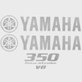Yamaha Boat Cowling Decal Hw2552 | 350 Fourstroke Silver Sticker (Kit)