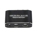 5V 1080p Hdmi To Rca Converter Adapter Av/cvsb L/r Video Box Support