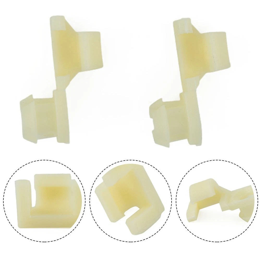 2pcs Car Rear Tailgate Handle Rod Clip Plastic Fastener Clamp Set