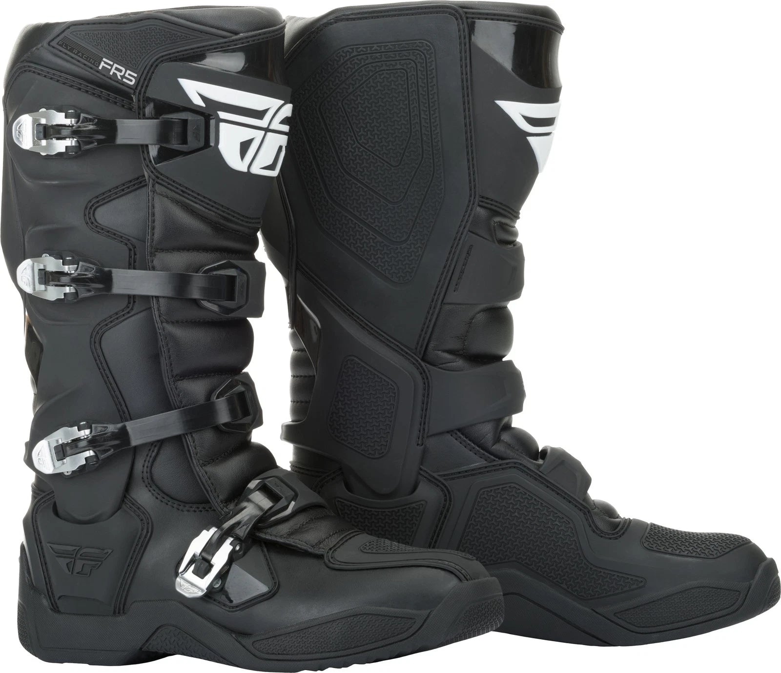 Fly Racing Fr5 Offroad Boots Black Us 09 For Motocross And Atv Riding