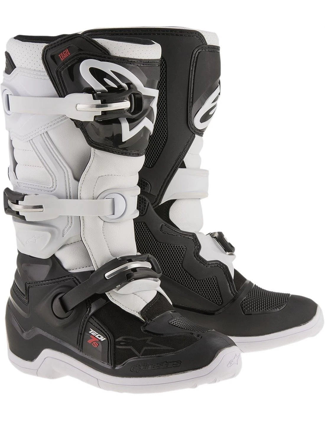 Alpinestars Tech-7s Youth Mx Boots Bkack/white Sizs 4 (37)