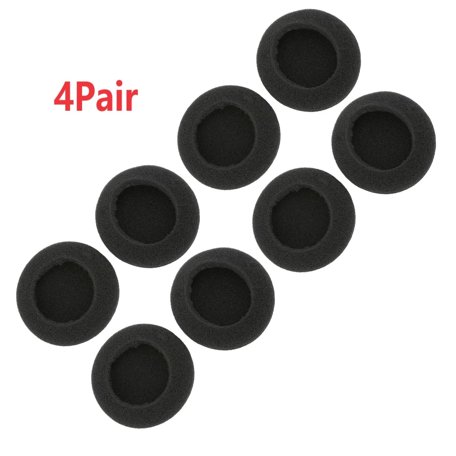 4 Pairs Black Earphone Earpad Sponge Foam Earbud Cover For Koss Porta