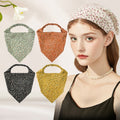 Chiffon Headscarf Floral Pattern Adjustable Fit