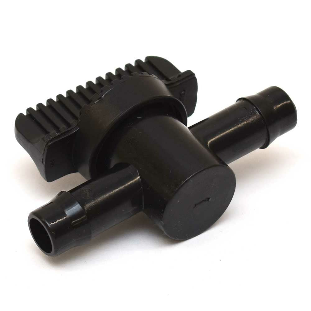 Boat Shut Off Valve Black Plastic 1/2 Inch