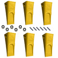 (6) Tooth Pin & Retainer Fits Caterpillar 966c 966d 966e 9j2358