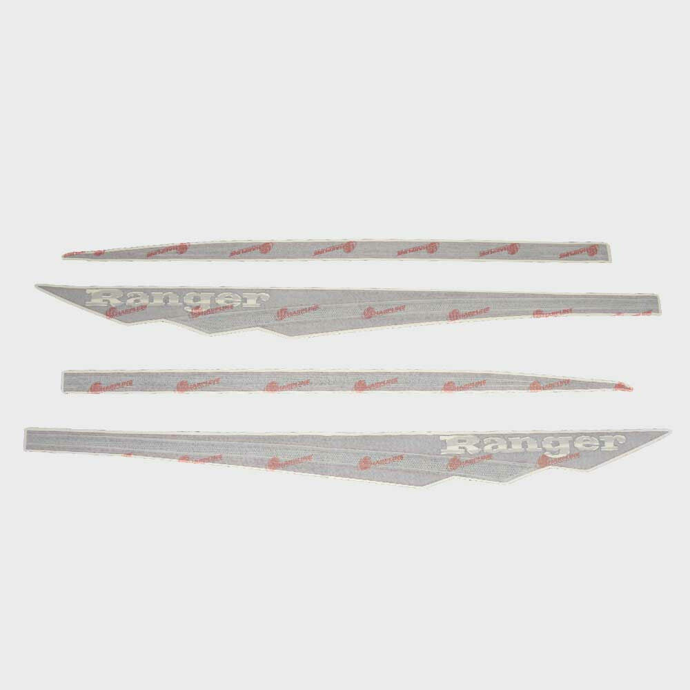 Ranger Boat Graphic Hull Decals Black Red Silver by Ranger