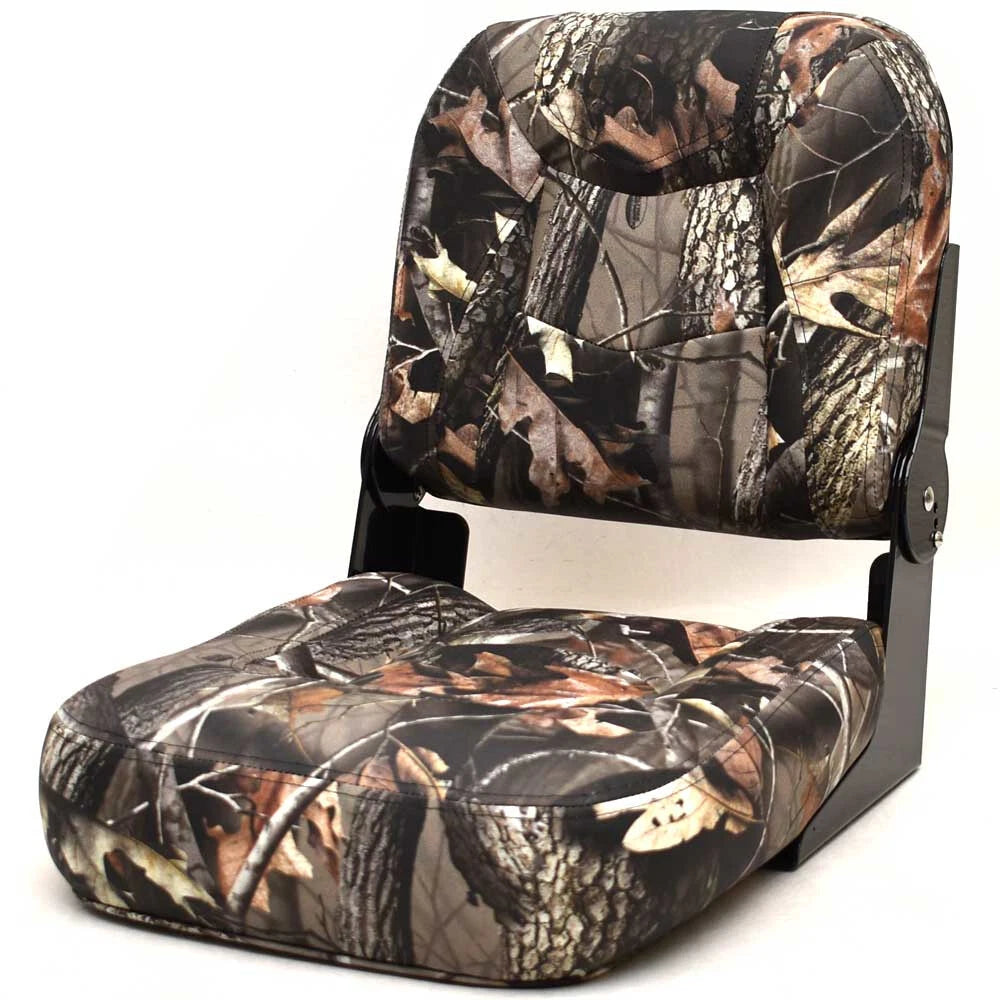 Wise Boat Folding Fishing Seat 2137101 | Camouflage 17 1/2 X 15 Inch