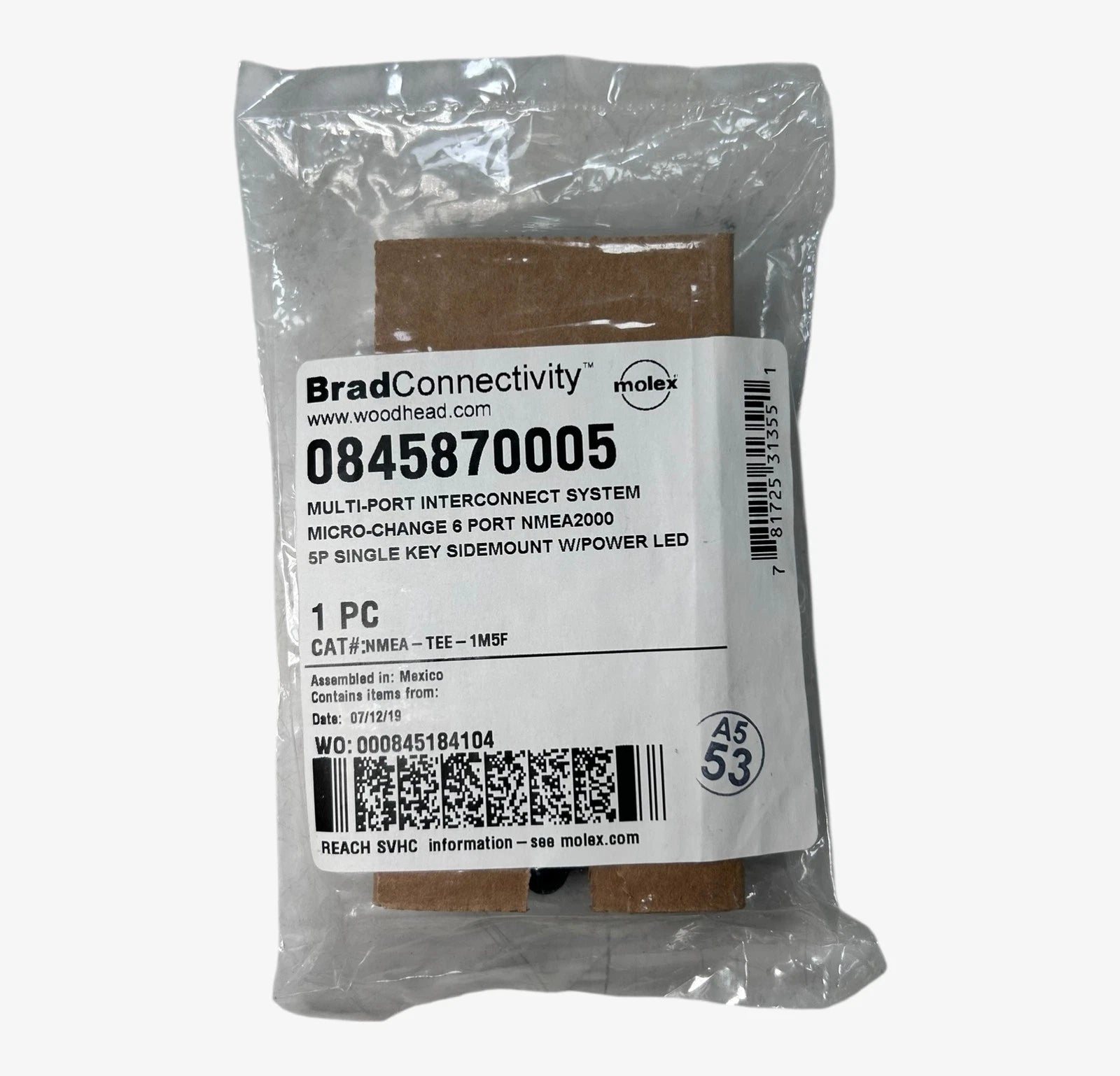 Molex / Bradconnectivi<wbr/>ty 0845870005, Multi | Hook & Hull Co