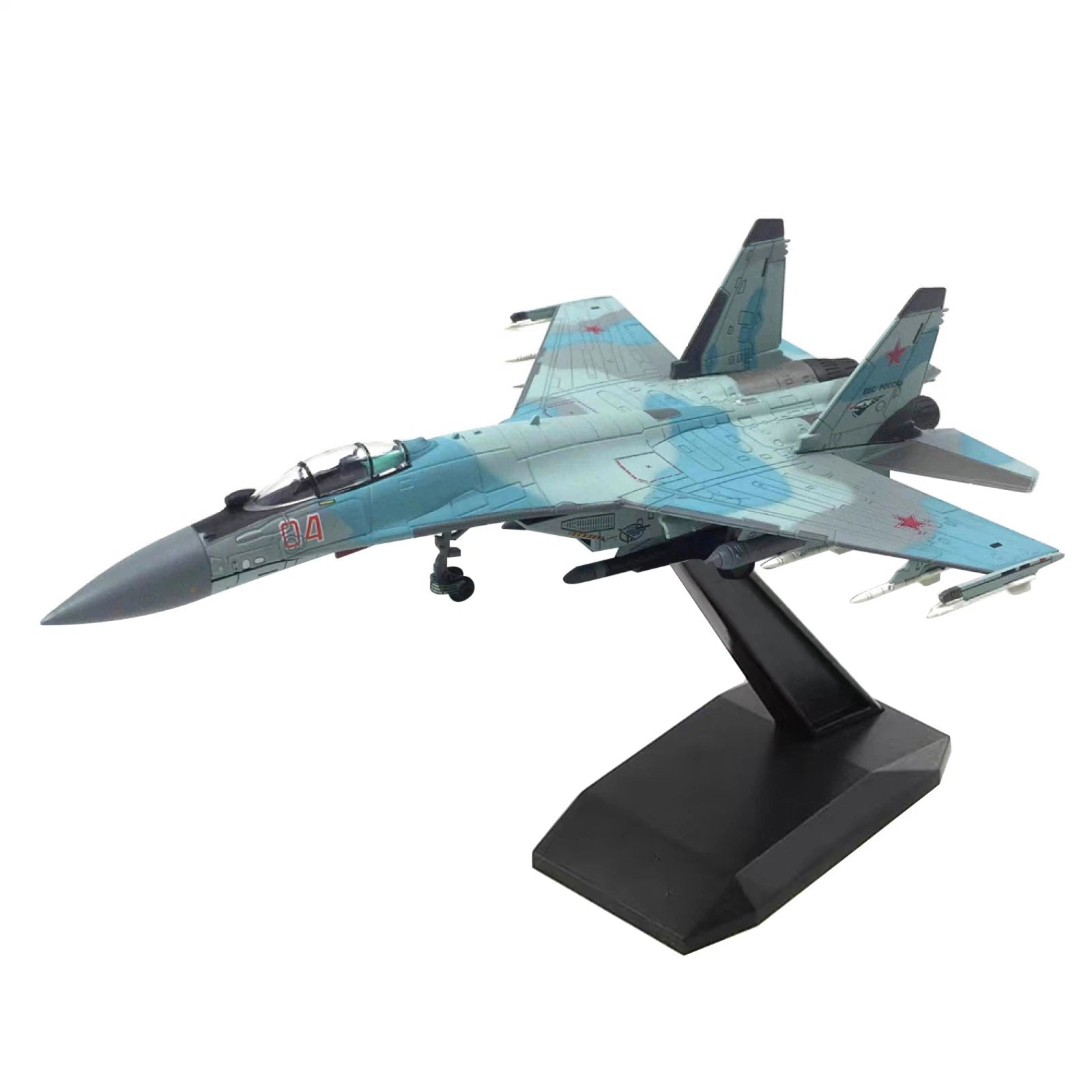 Su-35 Super Flanker Aircraft 1:100 Model Fighter Aviation Military