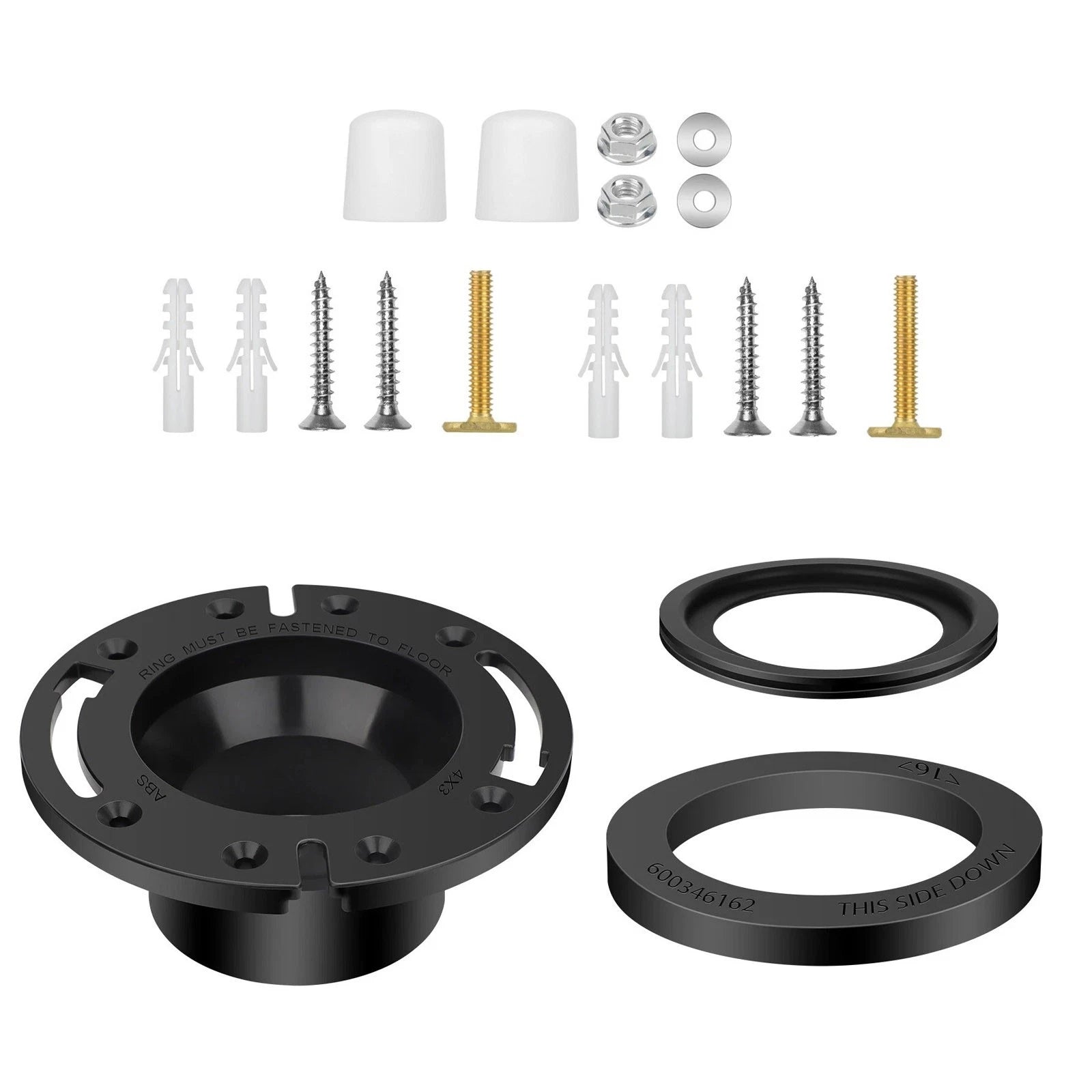 Dometic 300 310 320 Rv Toilet Flange Seal Kit Base Gasket Bolts &