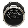 Faria Boat Temperature Gauge GPC612B | Larson Euro SS Black 2 Inch by Faria