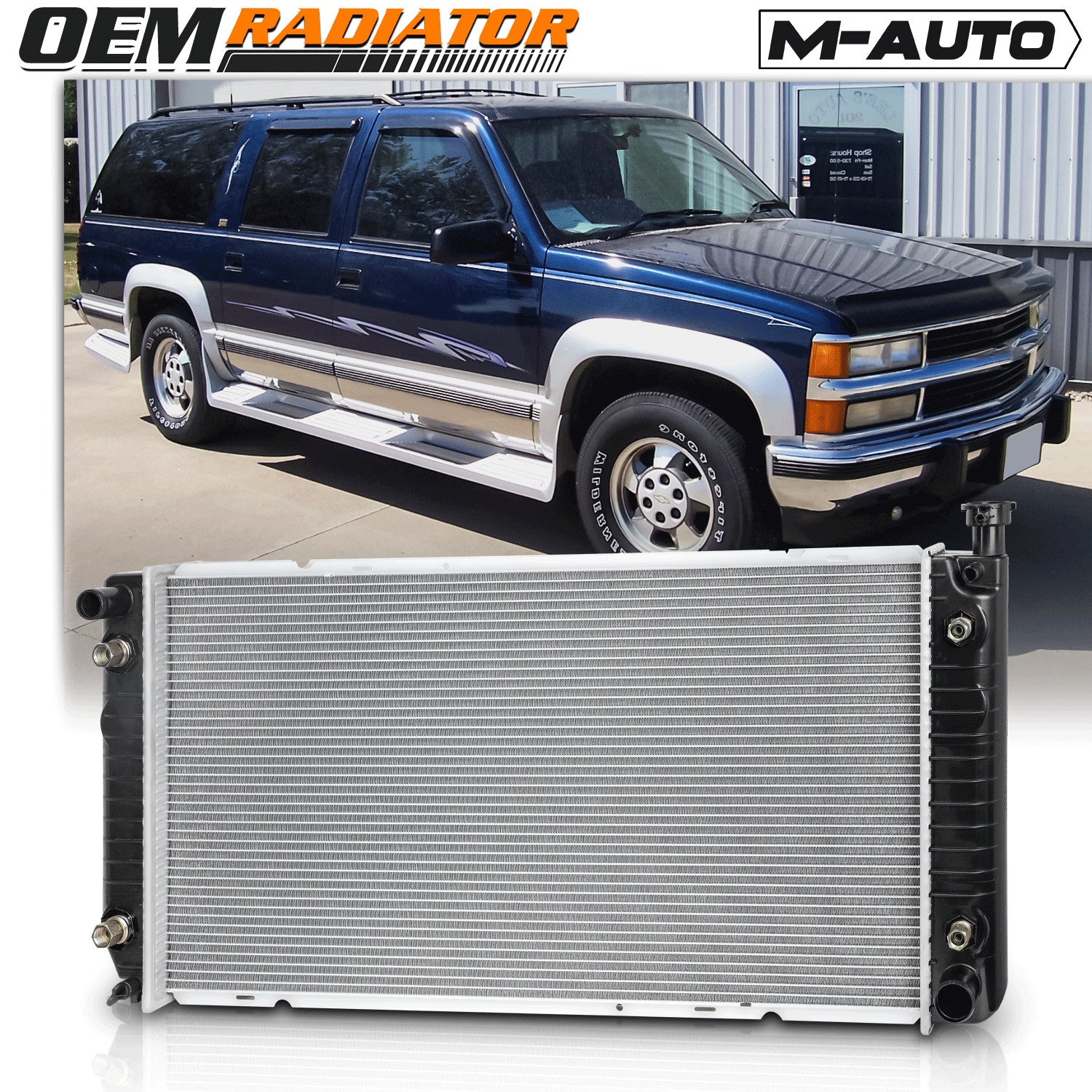 1522 Aluminum Radiator OE Replacement fit 1992-2000 Che