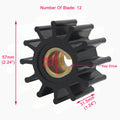 Sea Water Pump Impeller Kit for Johnson/Jabsco 09-801B, 2877-0001