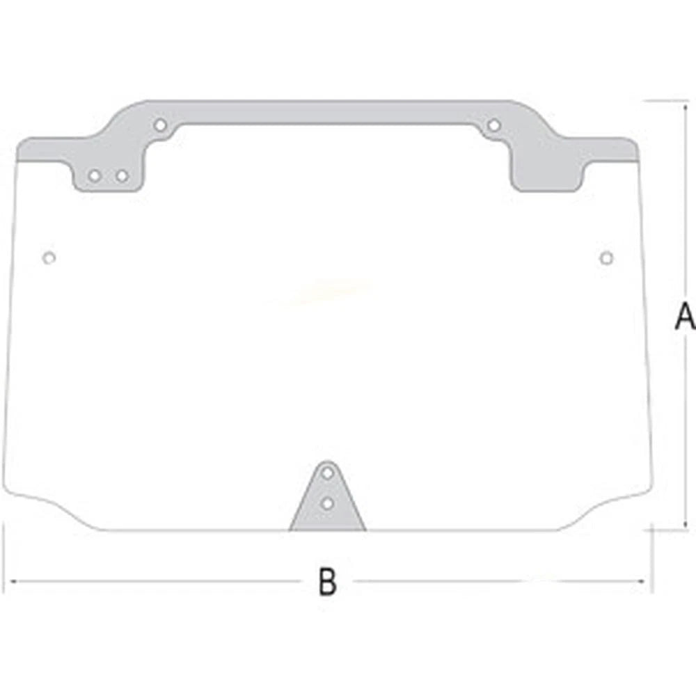 Glass Rear Window Fits New Holland Tn75d Fits Case Ih Jx1075c Jx1070c