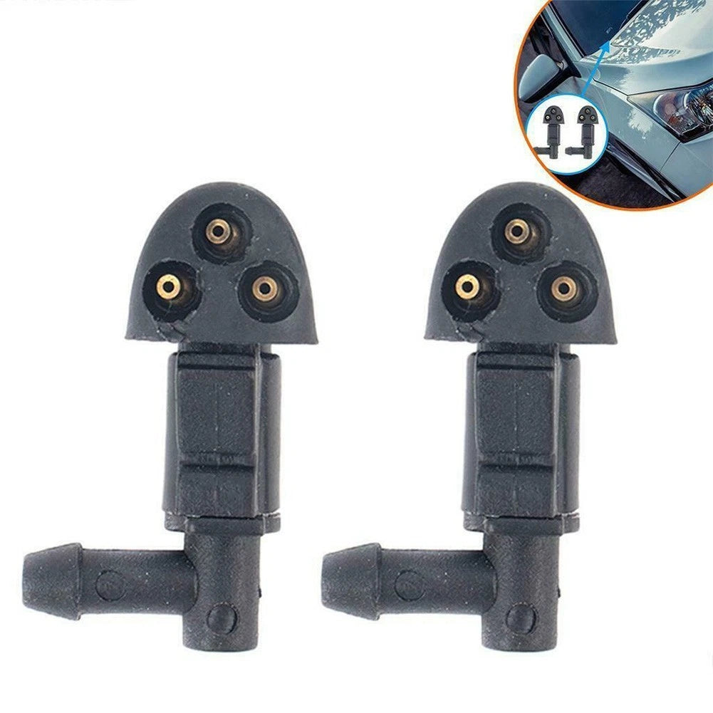 Washer Head Windshield Washer Nozzle Water Spray Head 1 Pair Auto